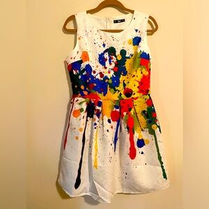 SHEIN Paint Splash Summer Dress